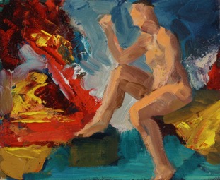 Ariadne; oil on board, 23 x 28 cm, 2010