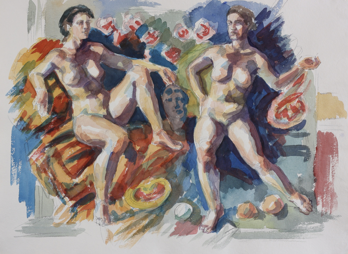 The Thracian Women; watercolor, 28 x 38 cm, 2012