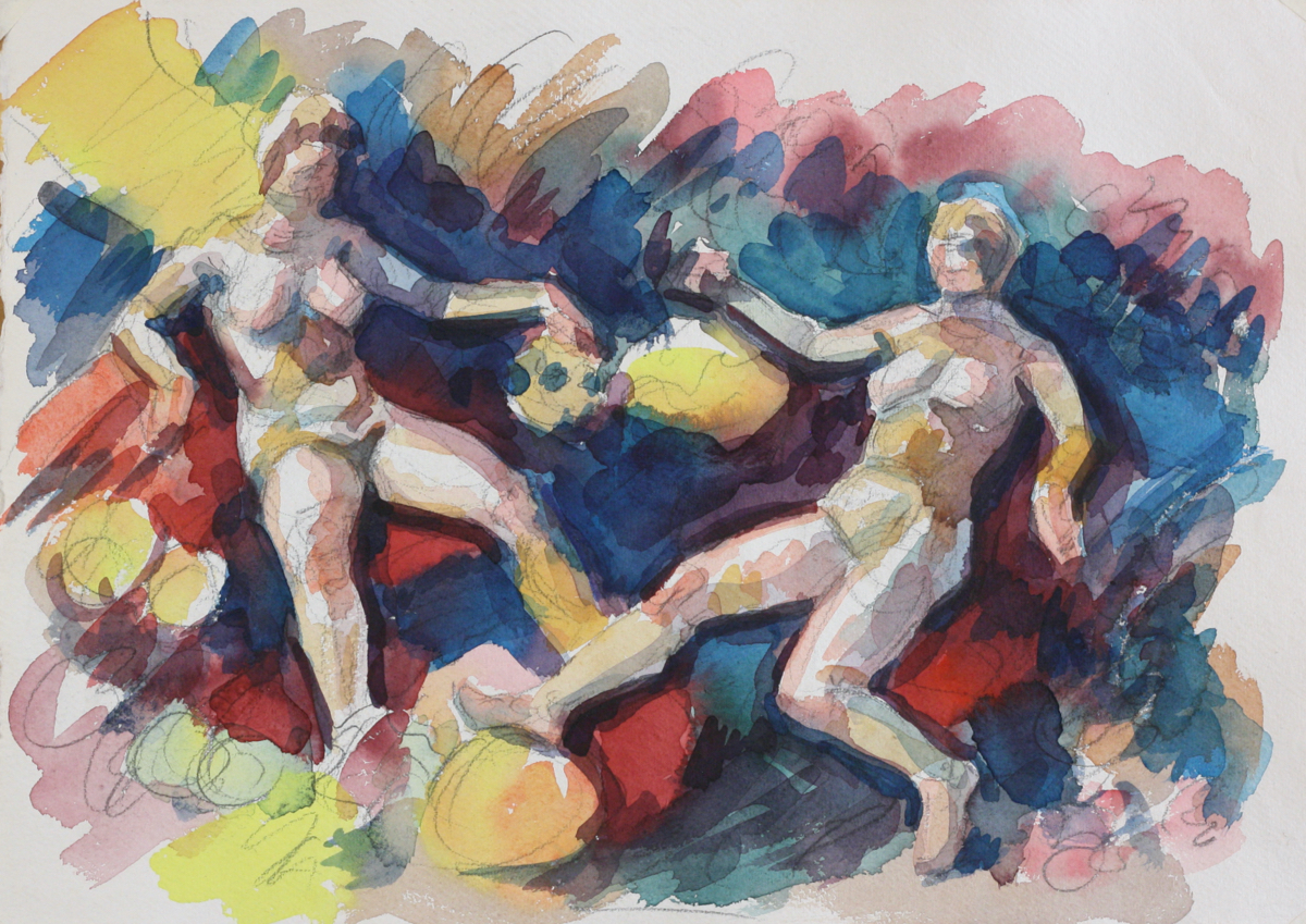 The Thracian Women; watercolor, 28 x 38 cm, 2012