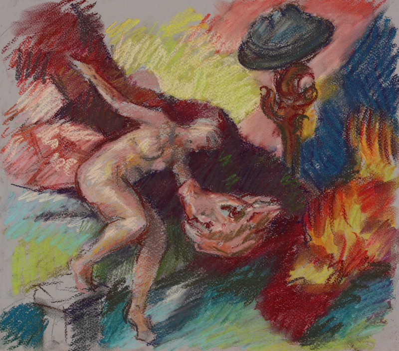 Untitled; pastel on paper, 70 x 100 cm, 2015